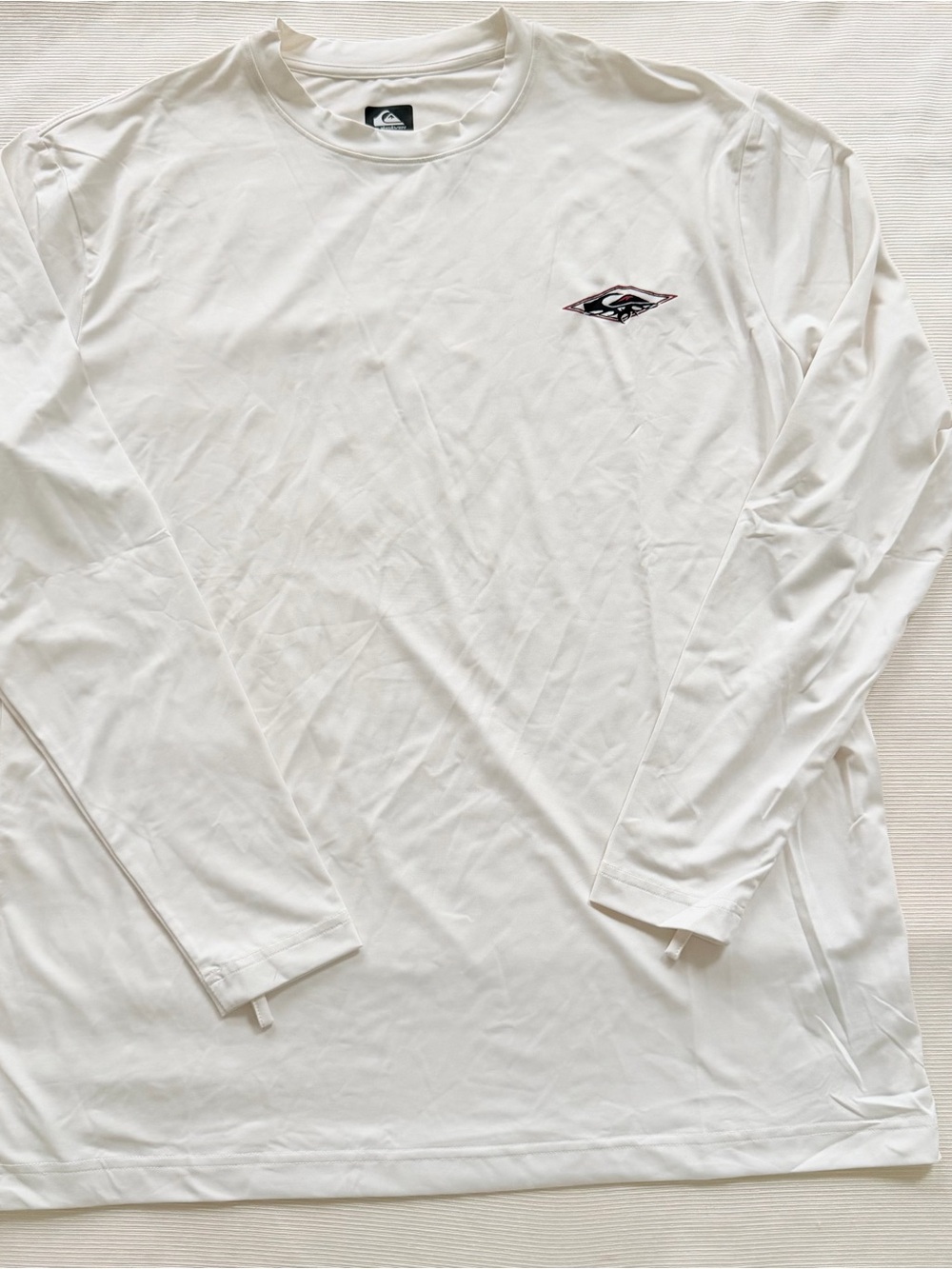 Quicksilver Mens Swim Surf Long Sleeve Performance Rashguard Beach White XL
